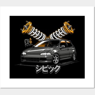 Honda Civic EG6 Posters and Art